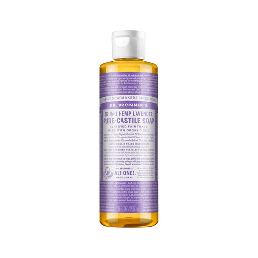 Dr. Bronner's Pure Castile Soap Liquid Lavender 237ml - QVM Vitamins™