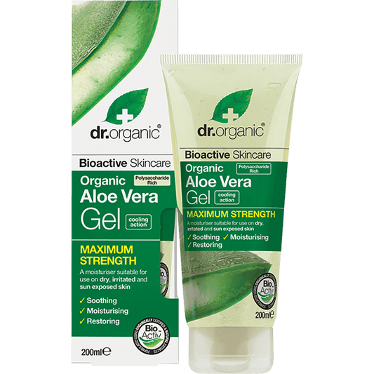 Dr Organic Aloe Vera Gel Maximum Strength Organic 200ml - QVM Vitamins™