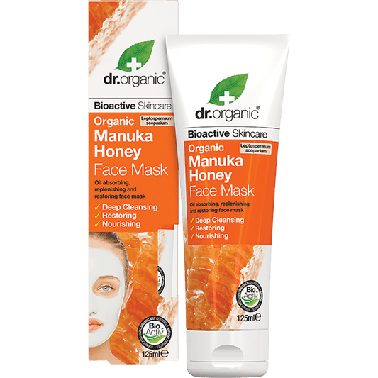 Dr Organic Face Mask Organic Manuka Honey 125ml - QVM Vitamins™