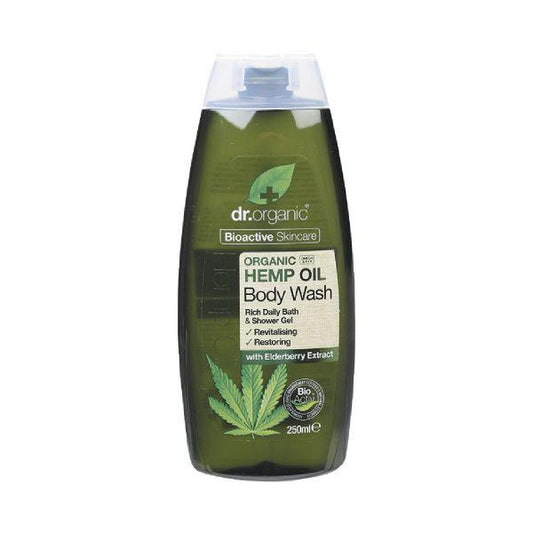 Dr Organic Hemp Oil Body Wash 250ml - QVM Vitamins™