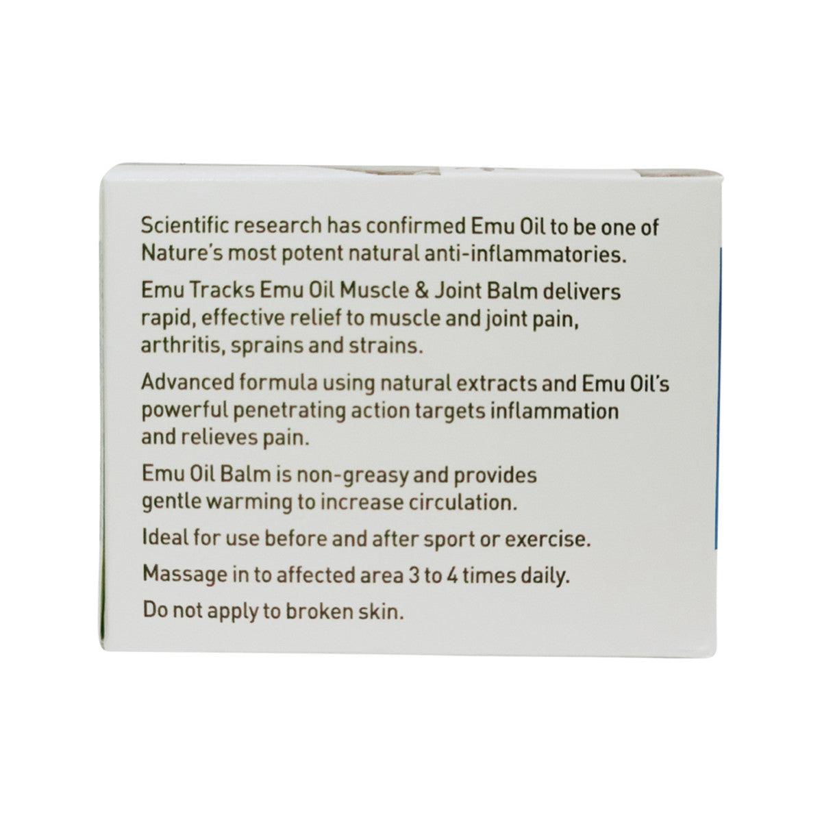 Emu Tracks Muscle and Joint Balm 50g - QVM Vitamins™