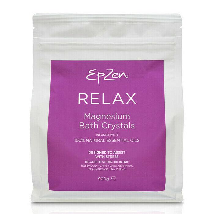 Epzen Magnesium Bath Crystals Relax 900g - QVM Vitamins™