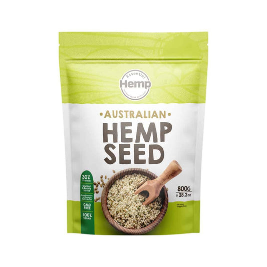 Essential Hemp Australian Hulled Hemp Seeds 800g - QVM Vitamins™