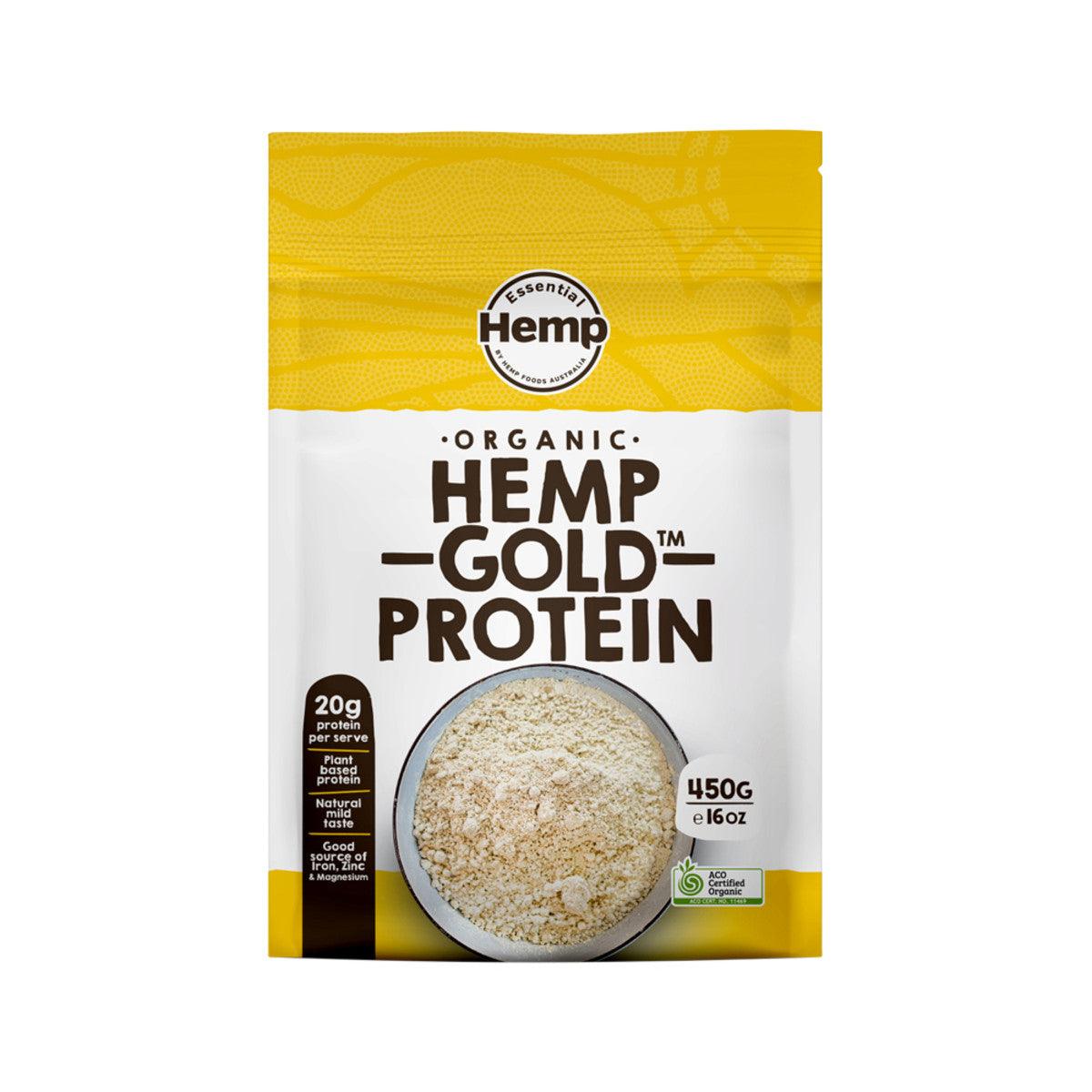 Essential Hemp Organic Hemp Gold Protein Powder 450g - QVM Vitamins™
