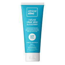 Ethical Zinc Natural Clear Zinc Sunscreen SPF50+100g - QVM Vitamins™