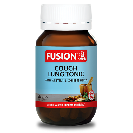 Fusion Health Cough Lung Tonic 60 Capsules - QVM Vitamins™
