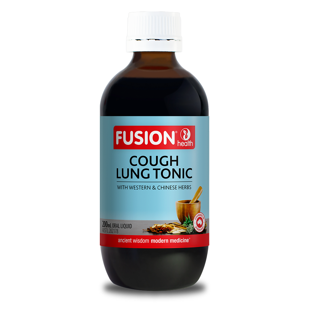 Fusion Health Cough Lung Tonic Liquid 200ml - QVM Vitamins™