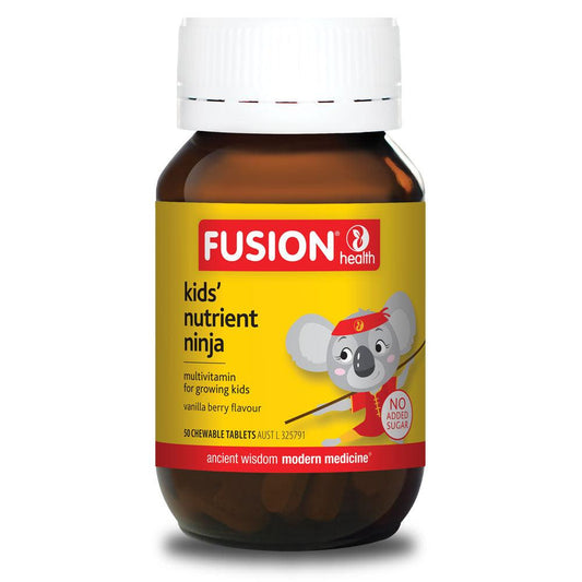 Fusion Health Kids Nutrient Ninja 50 Tablets - QVM Vitamins™