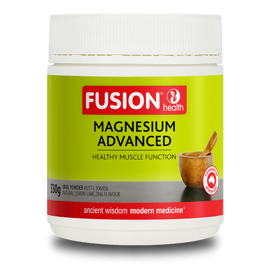 Fusion Health Magnesium Advanced Powder (Lemon Lime) 330g - QVM Vitamins™
