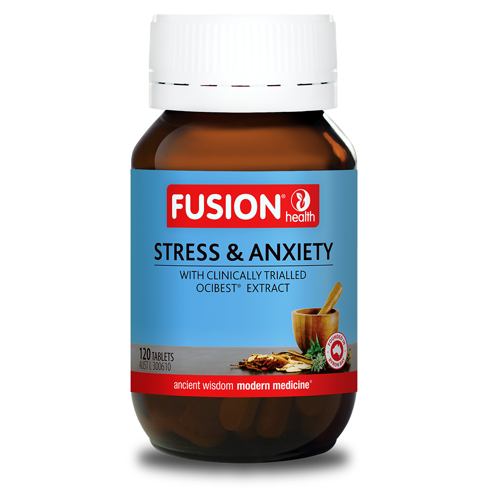 Fusion Health Stress and Anxiety 120 Tablets - QVM Vitamins™