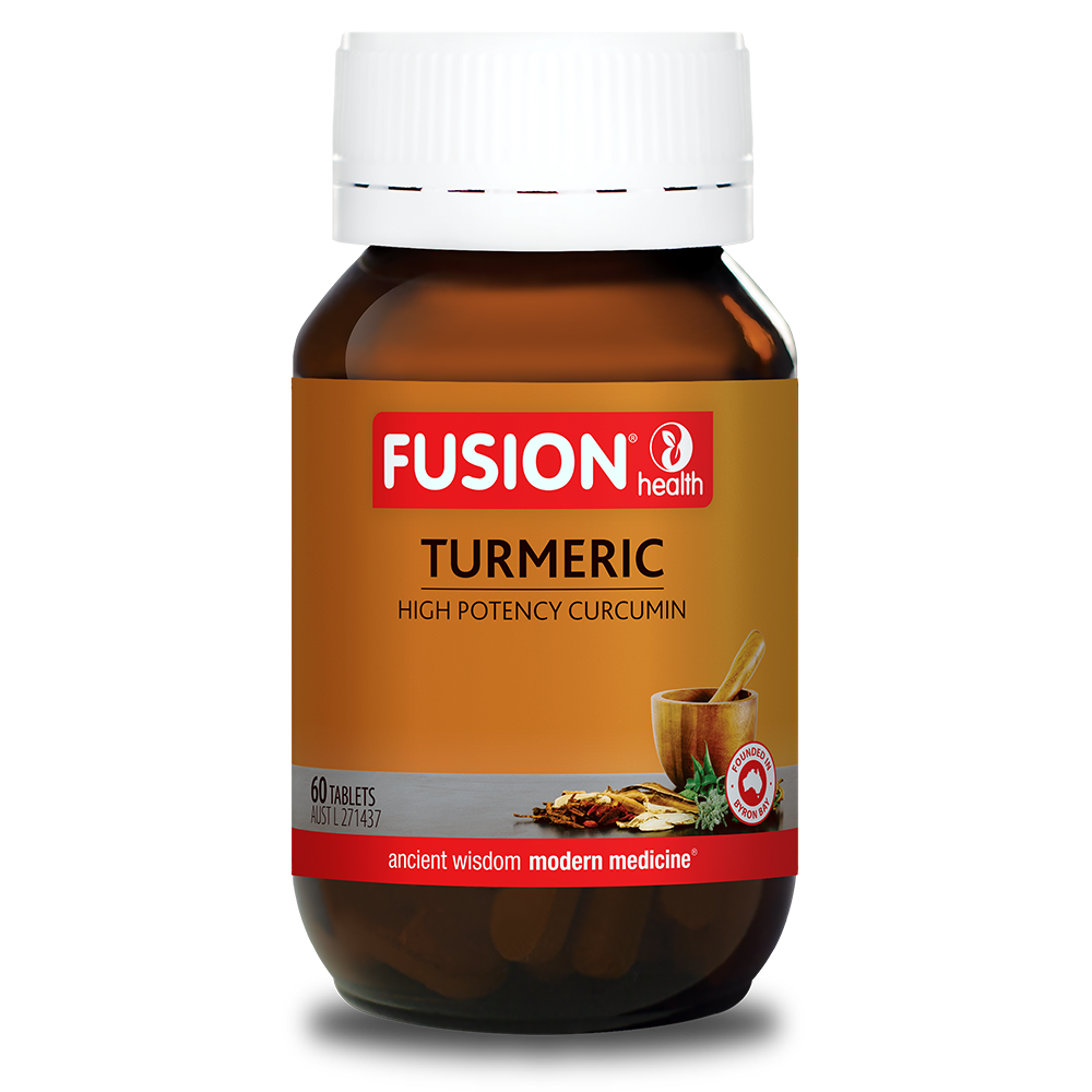 Fusion Health Turmeric 60 Tablets - QVM Vitamins™