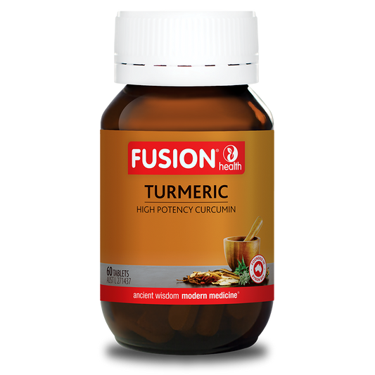 Fusion Health Turmeric 60 Tablets - QVM Vitamins™