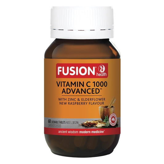 Fusion Health Vitamin C 1000 Advanced 60 Chewable Tablets - QVM Vitamins™