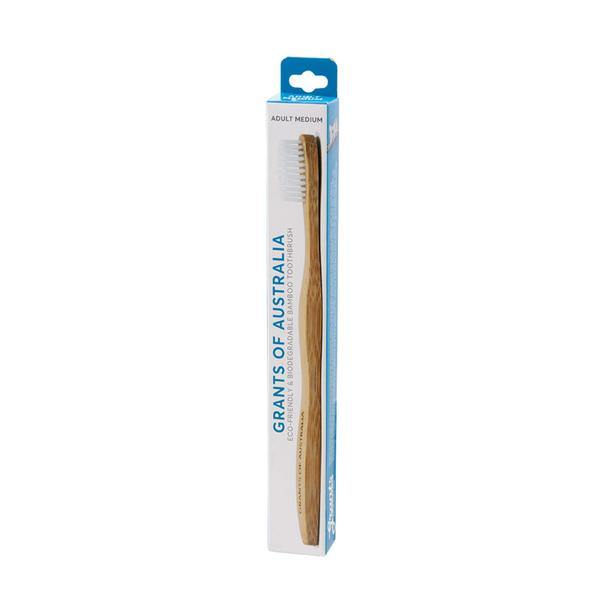 Grants Toothbrush Bamboo - Adult Medium - QVM Vitamins™