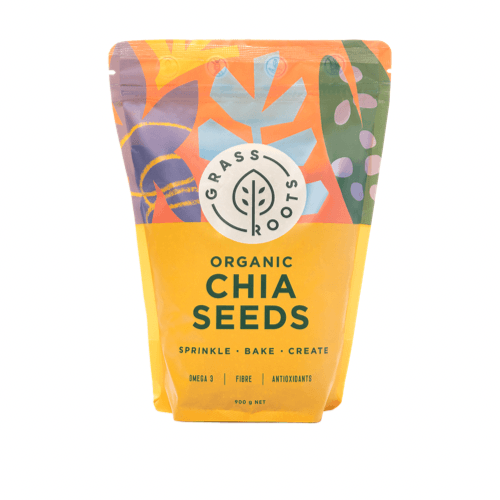 Grass Roots Chia Seeds Organic 900g - QVM Vitamins™