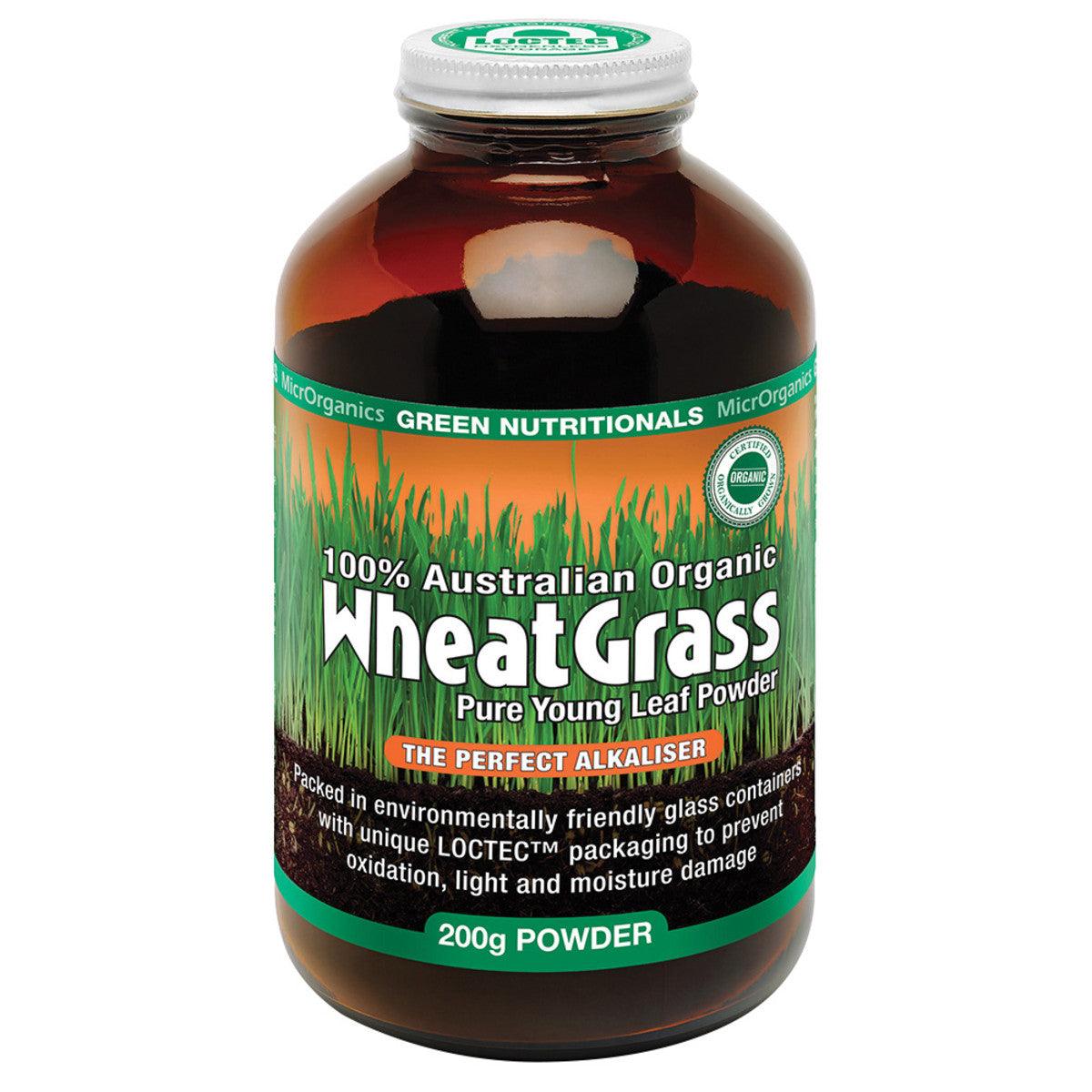 Green Nutritionals Australian WheatGrass Powder Organic 200g - QVM Vitamins™