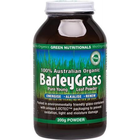 Green Nutritionals Barley Grass Powder 200g - QVM Vitamins™