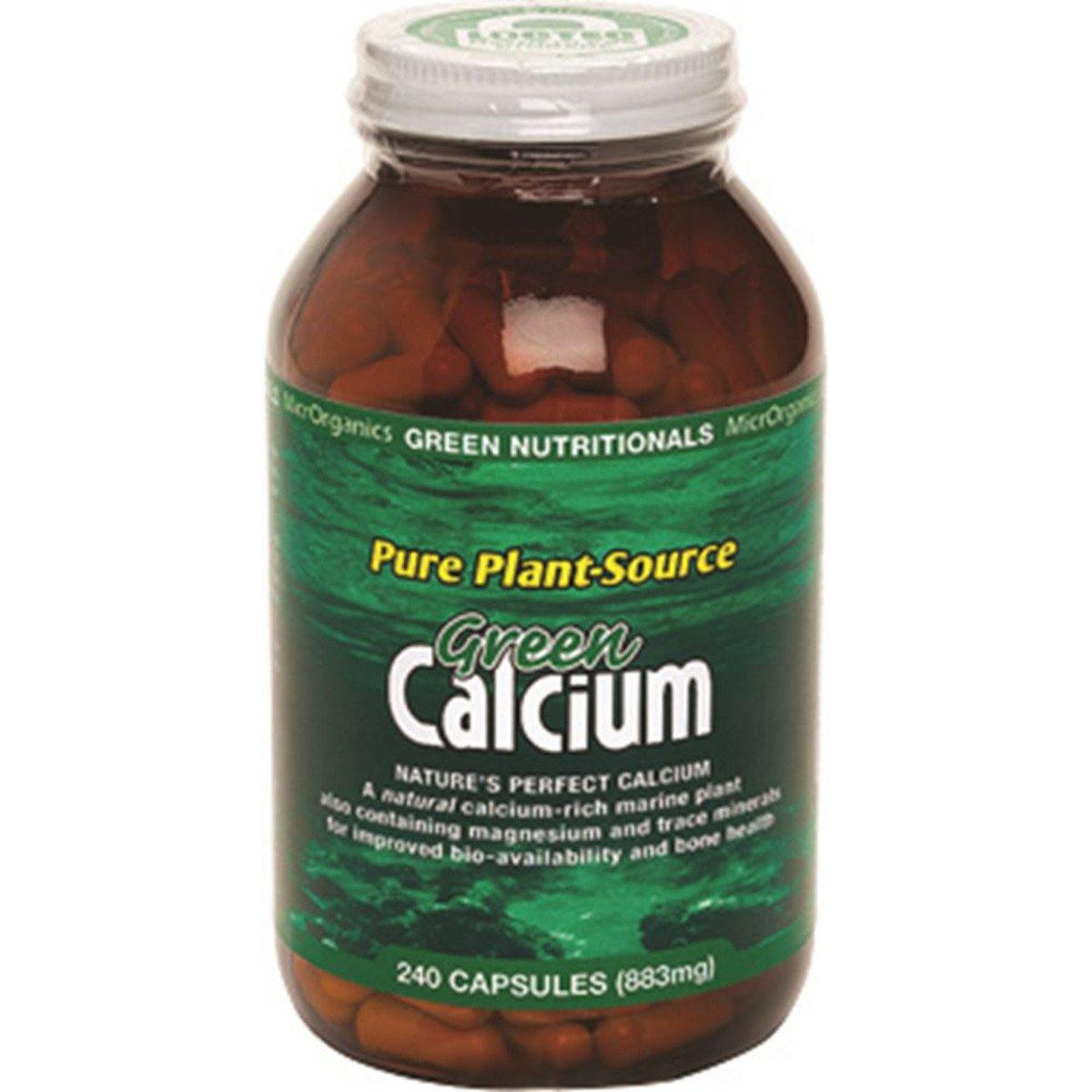 Green Nutritionals Pure Plant-Source Green Calcium 240 Capsules - QVM Vitamins™