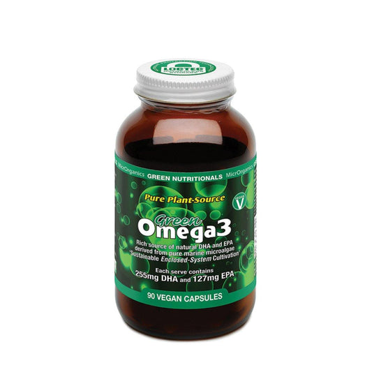 Green Nutritionals Pure Plant-Source Green Omega3 90 Vege Capsules - QVM Vitamins™