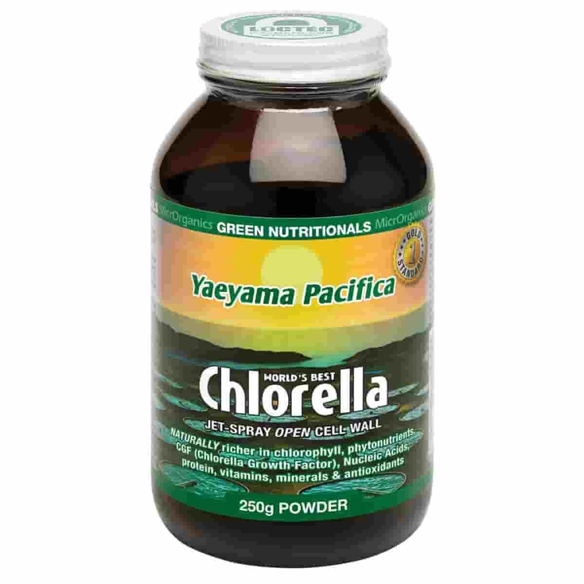 Green Nutritionals Yaeyama Pacifica Chlorella 250g Powder - QVM Vitamins™