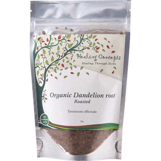 Healing Concepts Dandelion Root Roasted Organic 50g - QVM Vitamins™