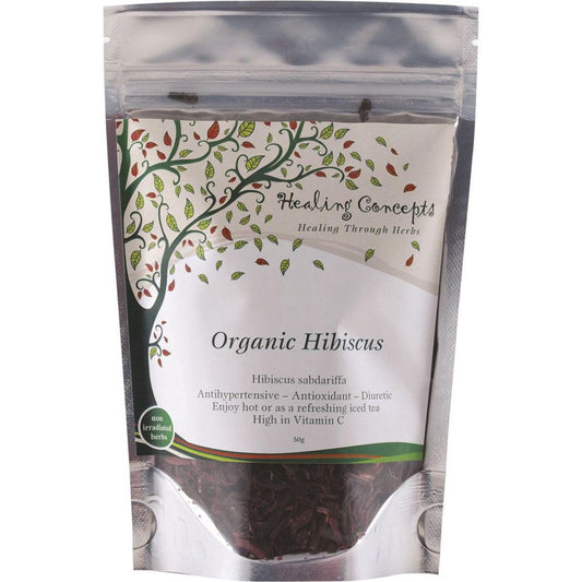 Healing Concepts Organic Hibiscus 50g - QVM Vitamins™