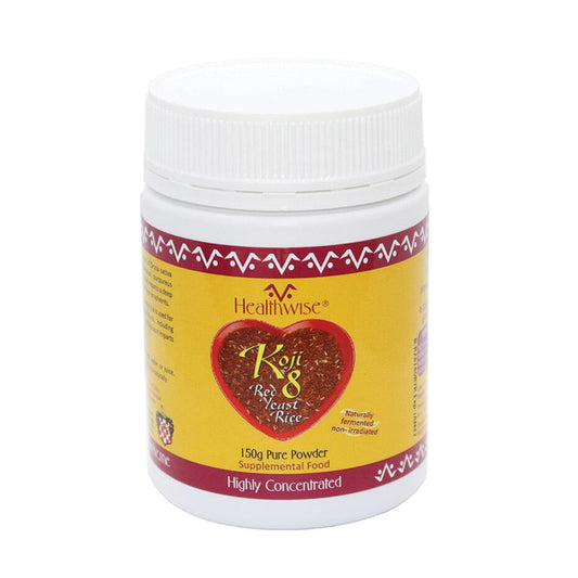 HealthWise Koji8 Red Yeast Rice 150g - QVM Vitamins™