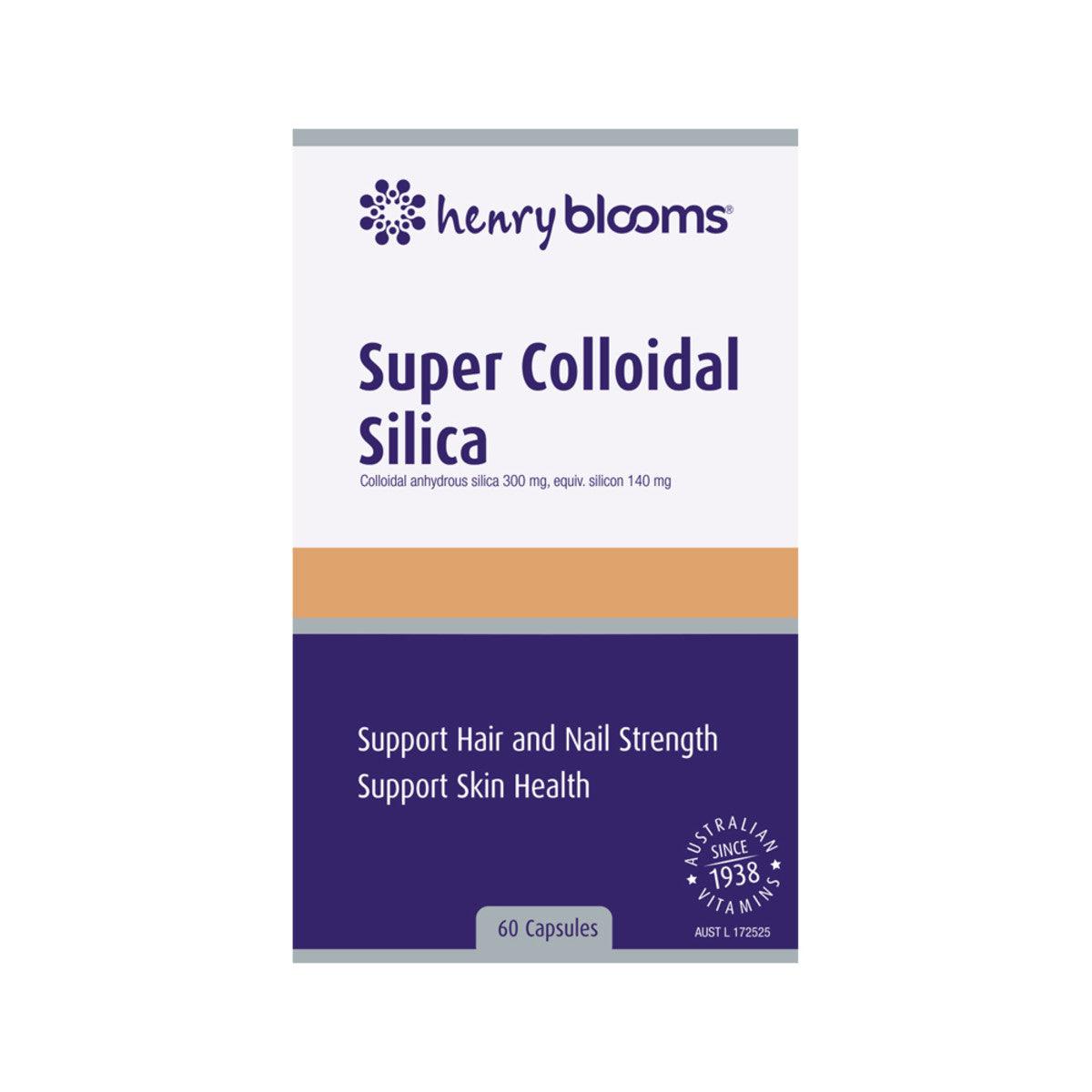 Henry Blooms Super Colloidal Silica 60 Capsules - QVM Vitamins™