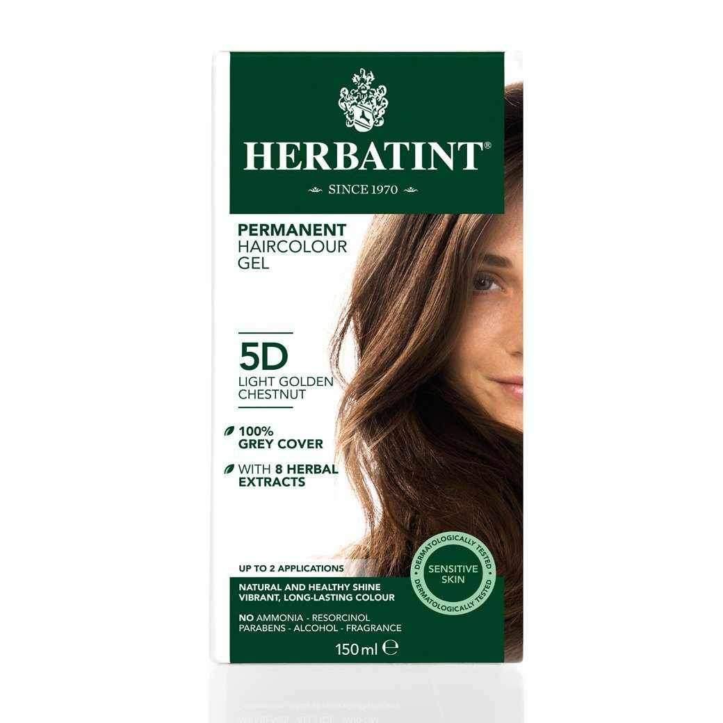 Herbatint Hair Colour 5D Light Golden Chestnut 150ml - QVM Vitamins™