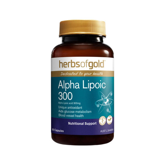 Herbs of Gold Alpha Lipoic 300 60 Capsules - QVM Vitamins™