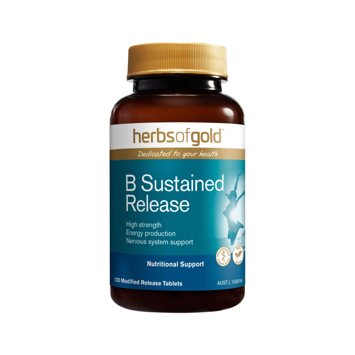 Herbs of Gold B Sustained Release 120 Tablets - QVM Vitamins™