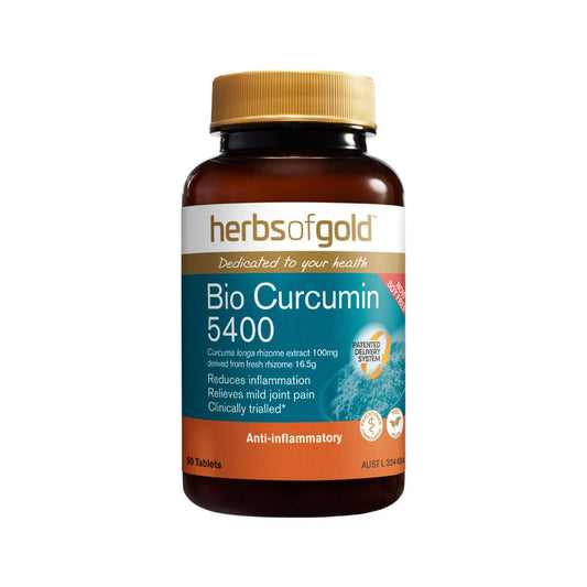 Herbs of Gold Bio Curcumin 5400 60 Tablets - QVM Vitamins™