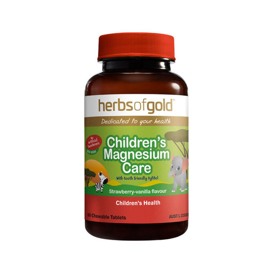 Herbs of Gold Children's Magnesium Care 60 Tablets - QVM Vitamins™