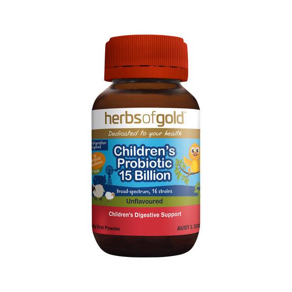 Herbs of Gold Children's Probiotic 15 Billion 50g - QVM Vitamins™