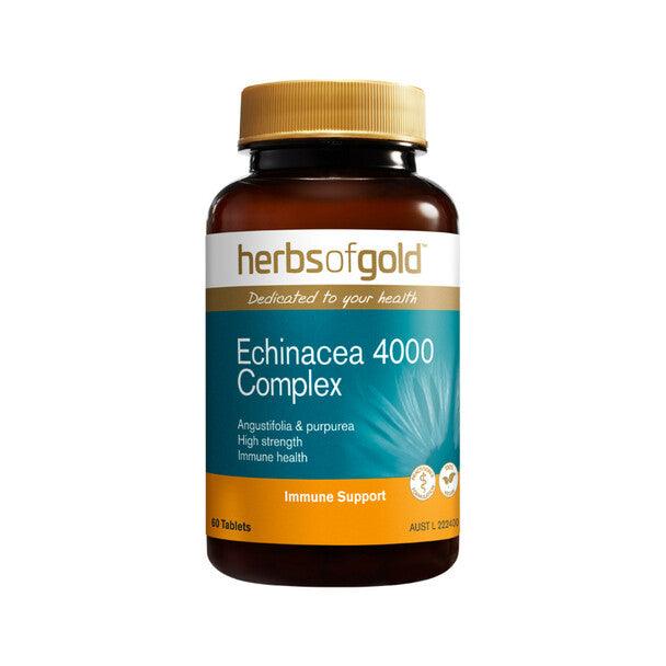 Herbs of Gold Echinacea 4000 Complex 60 Tablets - QVM Vitamins™