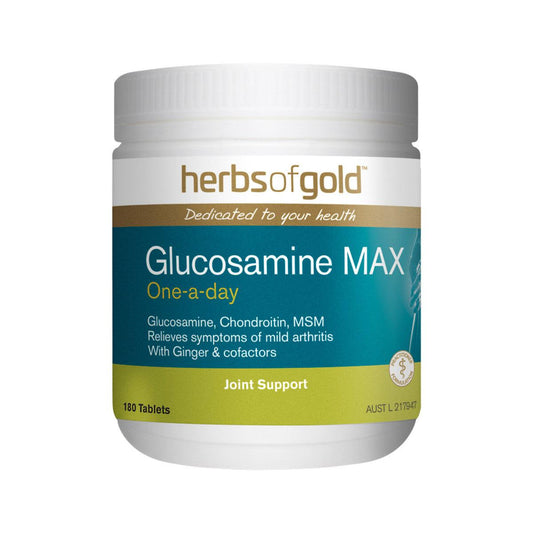 Herbs of Gold Glucosamine MAX 180 Tablets - QVM Vitamins™