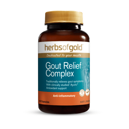Herbs of Gold Gout Relief Complex 60 Capsules - QVM Vitamins™