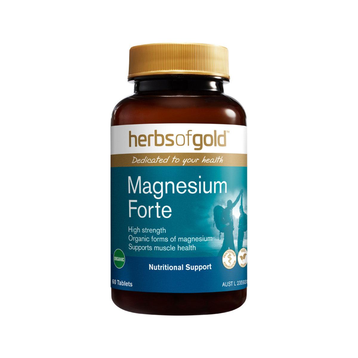 Herbs of Gold Magnesium Forte 60 Tablets - QVM Vitamins™