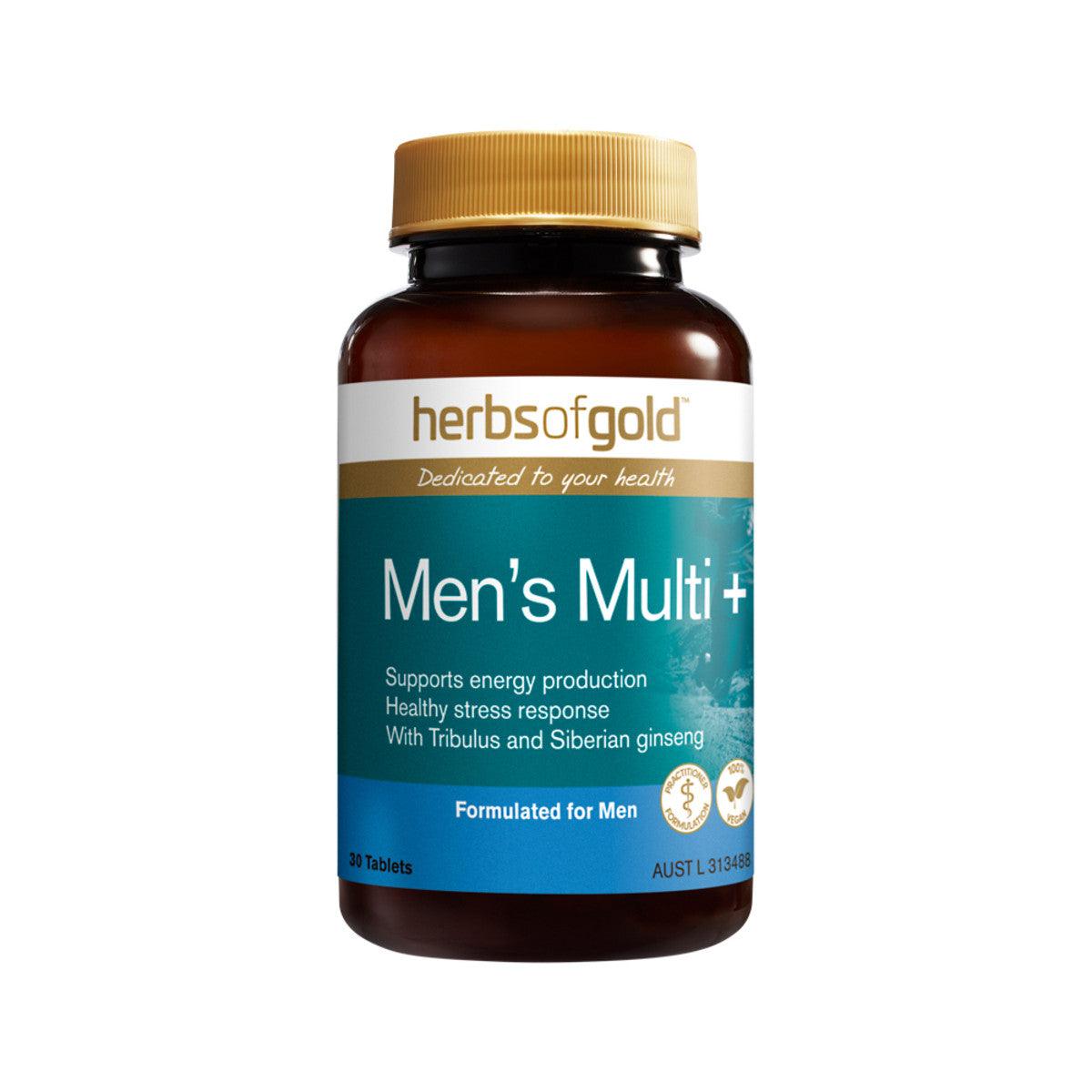 Herbs of Gold Men's Multi 30 Tablets - QVM Vitamins™