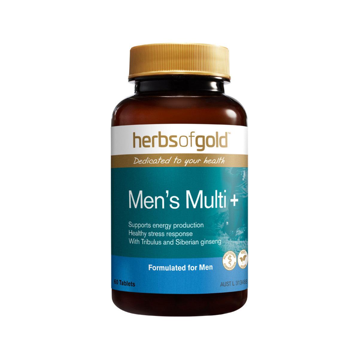 Herbs of Gold Men's Multi + 60 Tablets - QVM Vitamins™