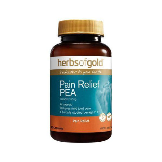 Herbs of Gold Pain Relief PEA 60 Capsules - QVM Vitamins™