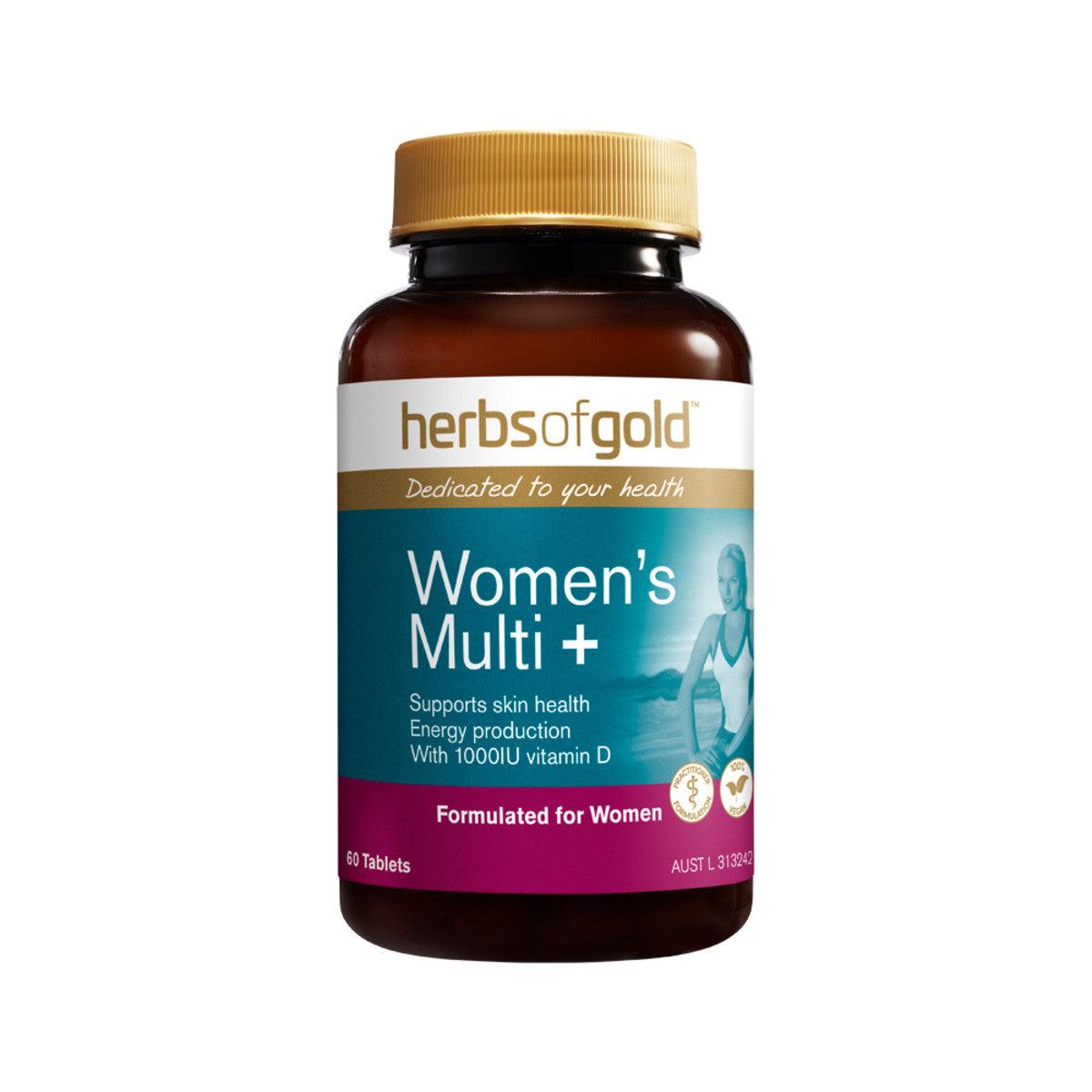 Herbs of Gold Women’s Multi + Grapeseed 60 Tablets - QVM Vitamins™