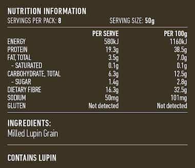 Lotus Lupin Flour 400g - QVM Vitamins™