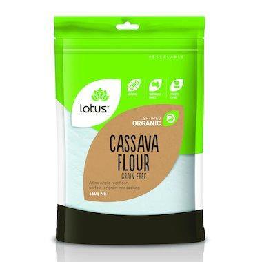 Lotus Organic Cassava Flour 660g - QVM Vitamins™