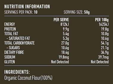 Lotus Organic Coconut Flour 500g - QVM Vitamins™