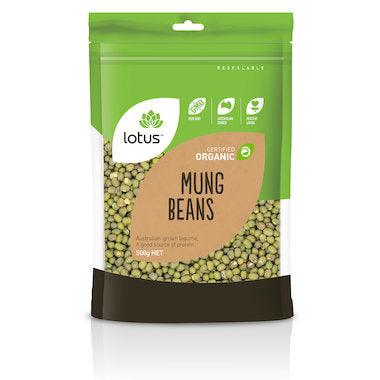Lotus Organic Mung Beans 500g - QVM Vitamins™