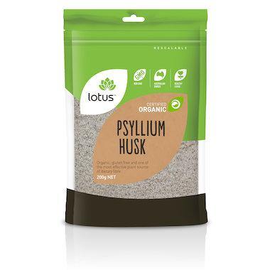 Lotus Organic Psyllium Husks 200g - QVM Vitamins™
