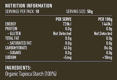 Lotus Organic Tapioca Flour 500g - QVM Vitamins™