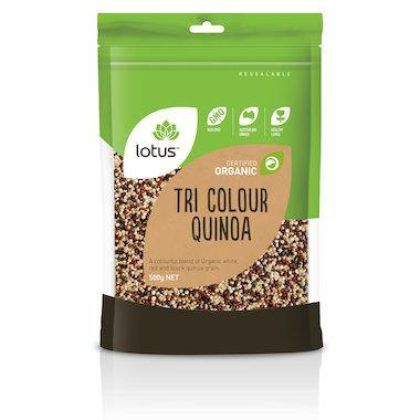 Lotus Organic Tri Colour Quinoa 500g - QVM Vitamins™