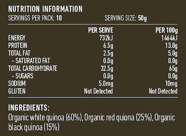Lotus Organic Tri Colour Quinoa 500g - QVM Vitamins™